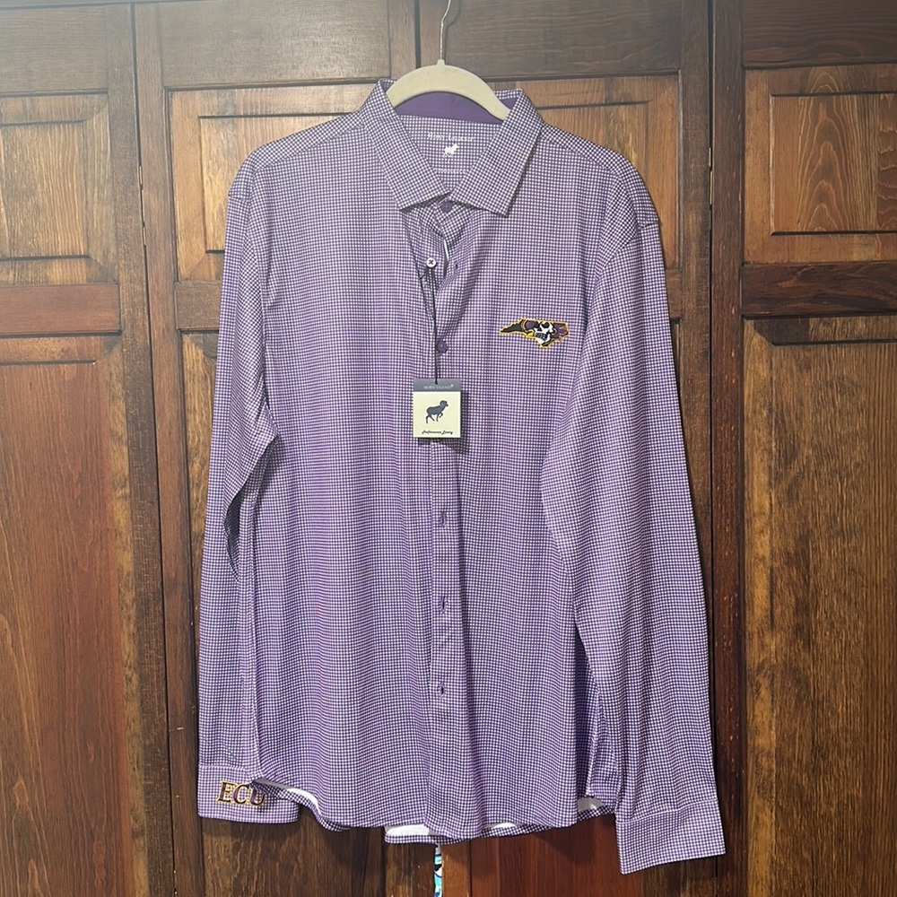 Horn Legend East Carolina performance luxury button up